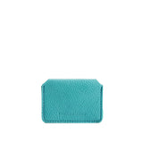 Seafoam | Small leather wallet with snap closure