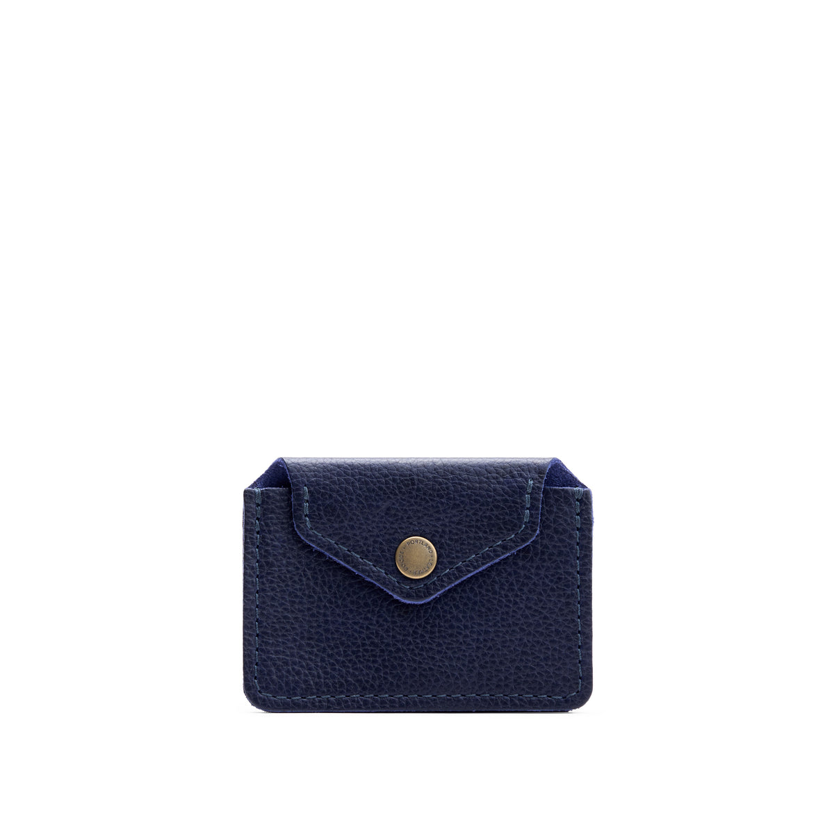 Cobalt*Classic | Small leather wallet with snap closure