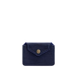 Cobalt Classic | Small leather wallet with snap closure