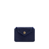 Cobalt*Classic | Small leather wallet with snap closure