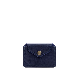 Cobalt*Classic | Small leather wallet with snap closure