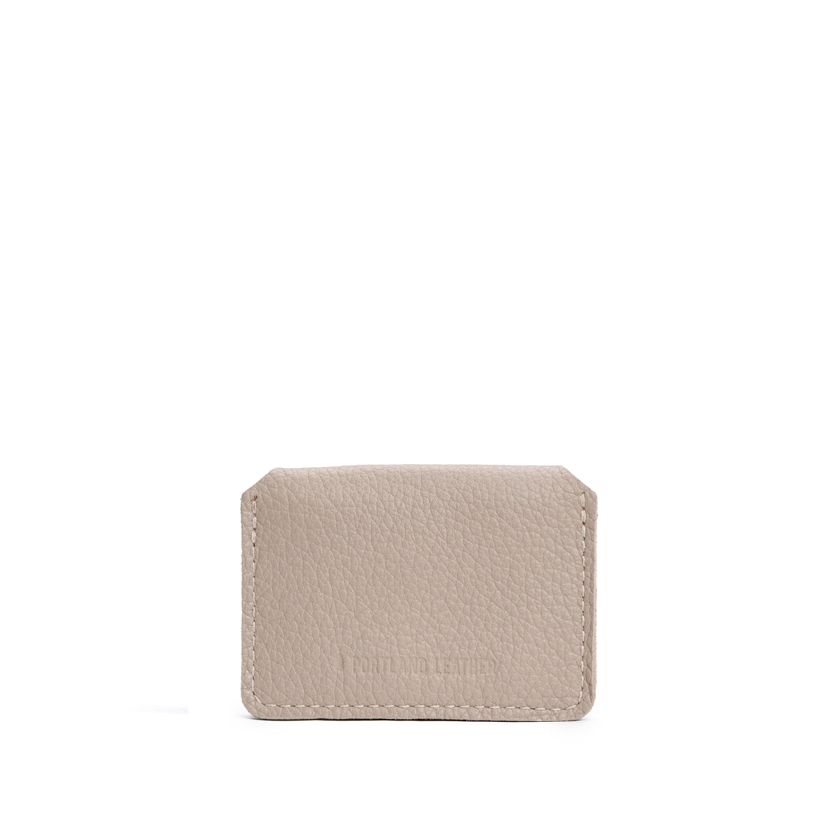 Oatmilk*Classic | Small leather wallet with snap closure