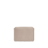 Oatmilk Classic | Small leather wallet with snap closure