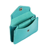 Seafoam Classic | Small leather wallet with snap closure