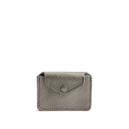 Stardust | Small leather wallet with snap closure