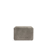 Stardust | Backside of small leather wallet with debossed PLG logo