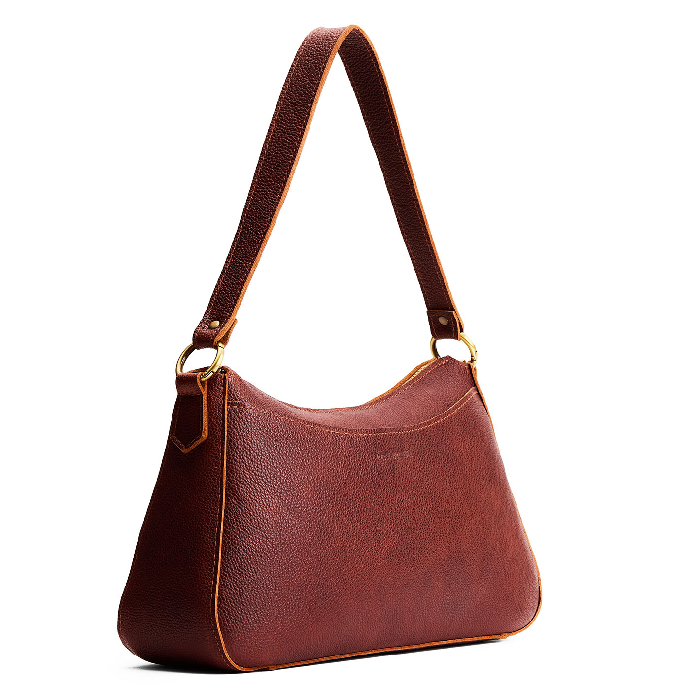 Nutmeg*Large | Large bean shaped shoulder bag with a zipper closure