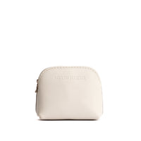 Bone*Mini | Compact leather pouch with top zipper