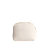 Bone Mini | Compact leather pouch with top zipper