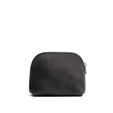 Full Moon Mini | Compact leather pouch with top zipper