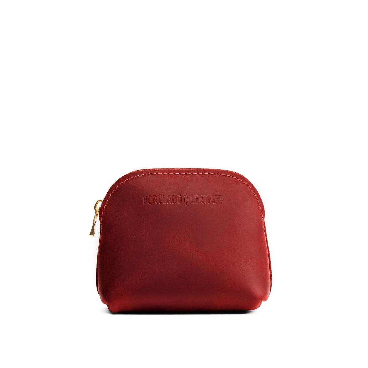 Phoenix*Mini | Compact leather pouch with top zipper