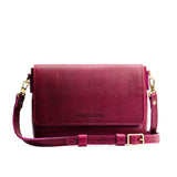 Orchid Medium | Small Leather Crossbody Bag with Magnetic Messenger Bag Closure