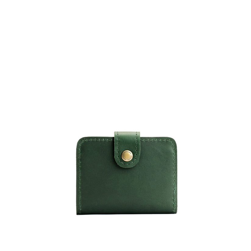Aruba | Small leather wallet with snap closed