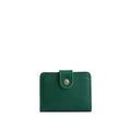 Bacalar | Small leather bifold wallet with snap closed