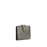 Stardust | Small leather wallet with snap closed