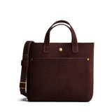 Velvet Brown Classic | Crossbody tote bag with snap closure and front pocket