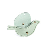 Beetle | Bird shaped pouch with button closure and lobster clasp