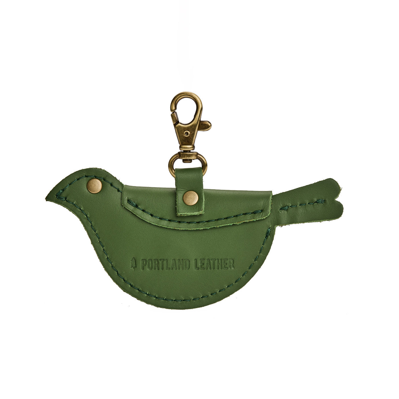 Cactus | Bird shaped pouch with button closure and lobster clasp