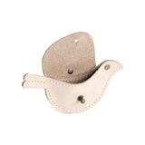 Dragon Bone | Bird shaped pouch with button closure and lobster clasp