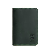 Evergreen | Leather passport case with PLG logo