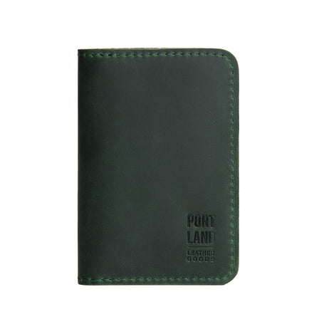 Evergreen | Leather passport case with PLG logo
