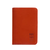 Paprika | Leather passport case with PLG logo