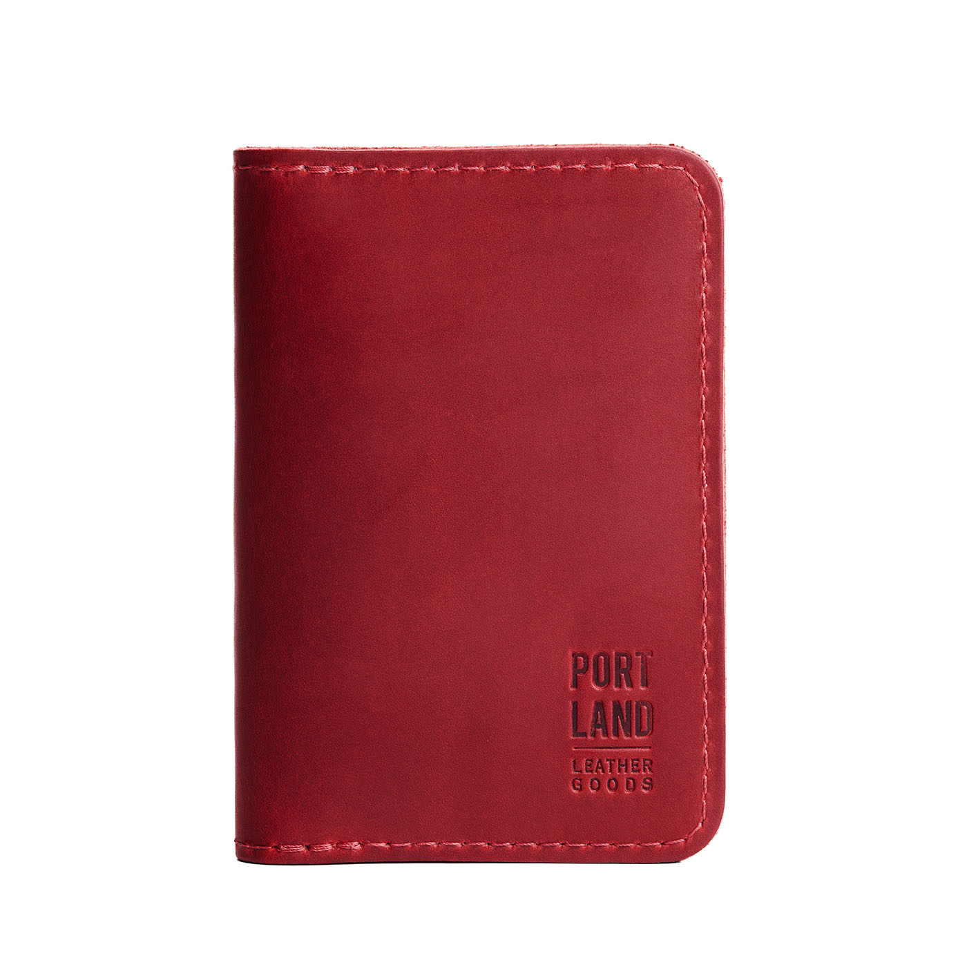 Phoenix | Leather passport case with PLG logo