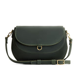 Evergreen Large | Petite leather Crossbody with a flap and magnetic closure