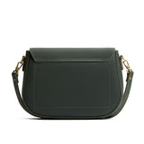 Evergreen Large | Petite leather Crossbody with a flap and magnetic closure