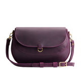 Larkspur Large | Leather Crossbody with a flap and magnetic closure