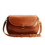 Madrone Large | Leather Crossbody with a flap and magnetic closure