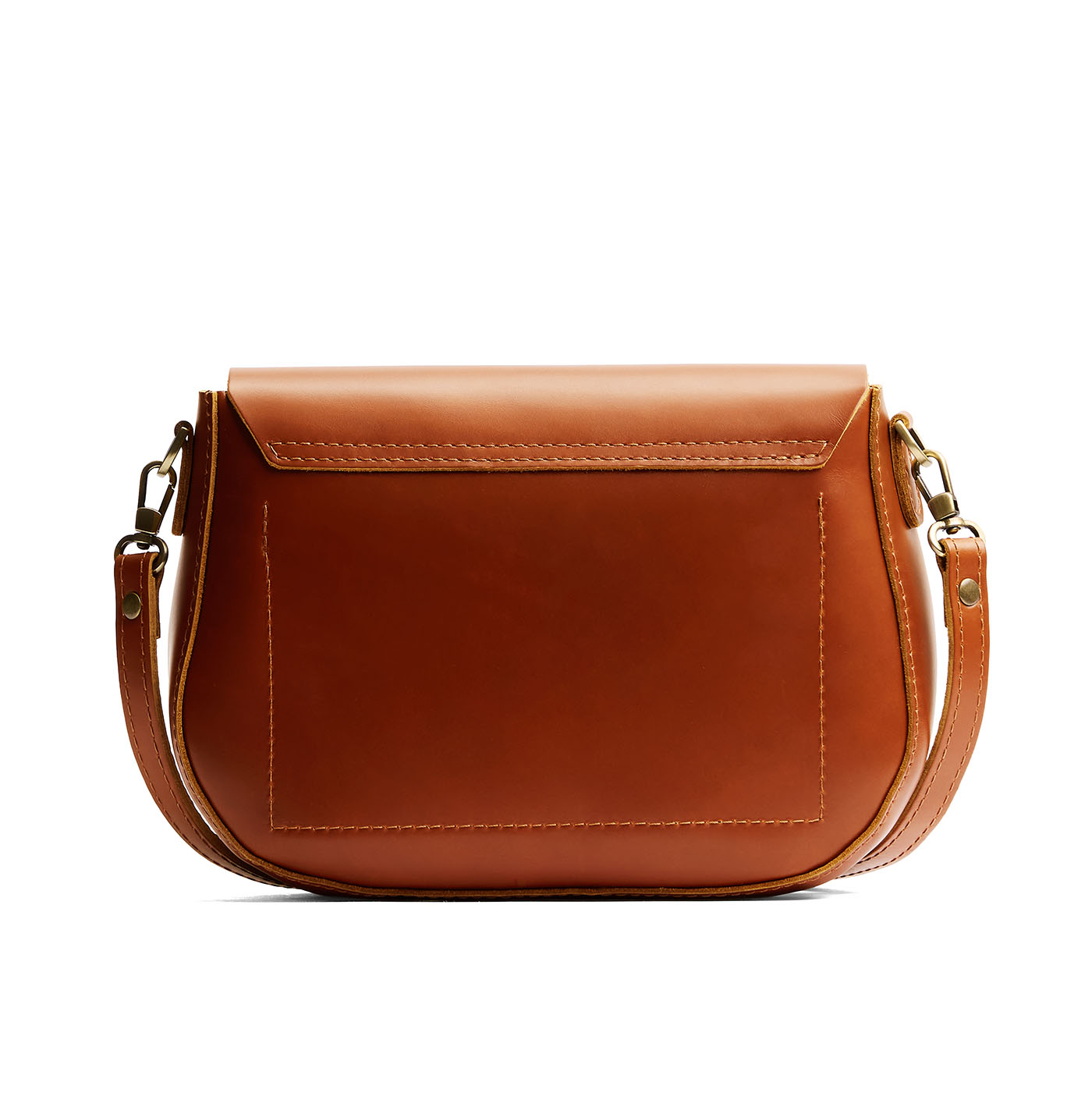 Madrone*Large | Leather Crossbody with a flap and magnetic closure