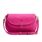Royalty Large | Leather Crossbody with a flap and magnetic closure