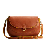Sienna Large | Leather Crossbody with a flap and magnetic closure