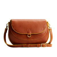Sienna*Large | Leather Crossbody with a flap and magnetic closure