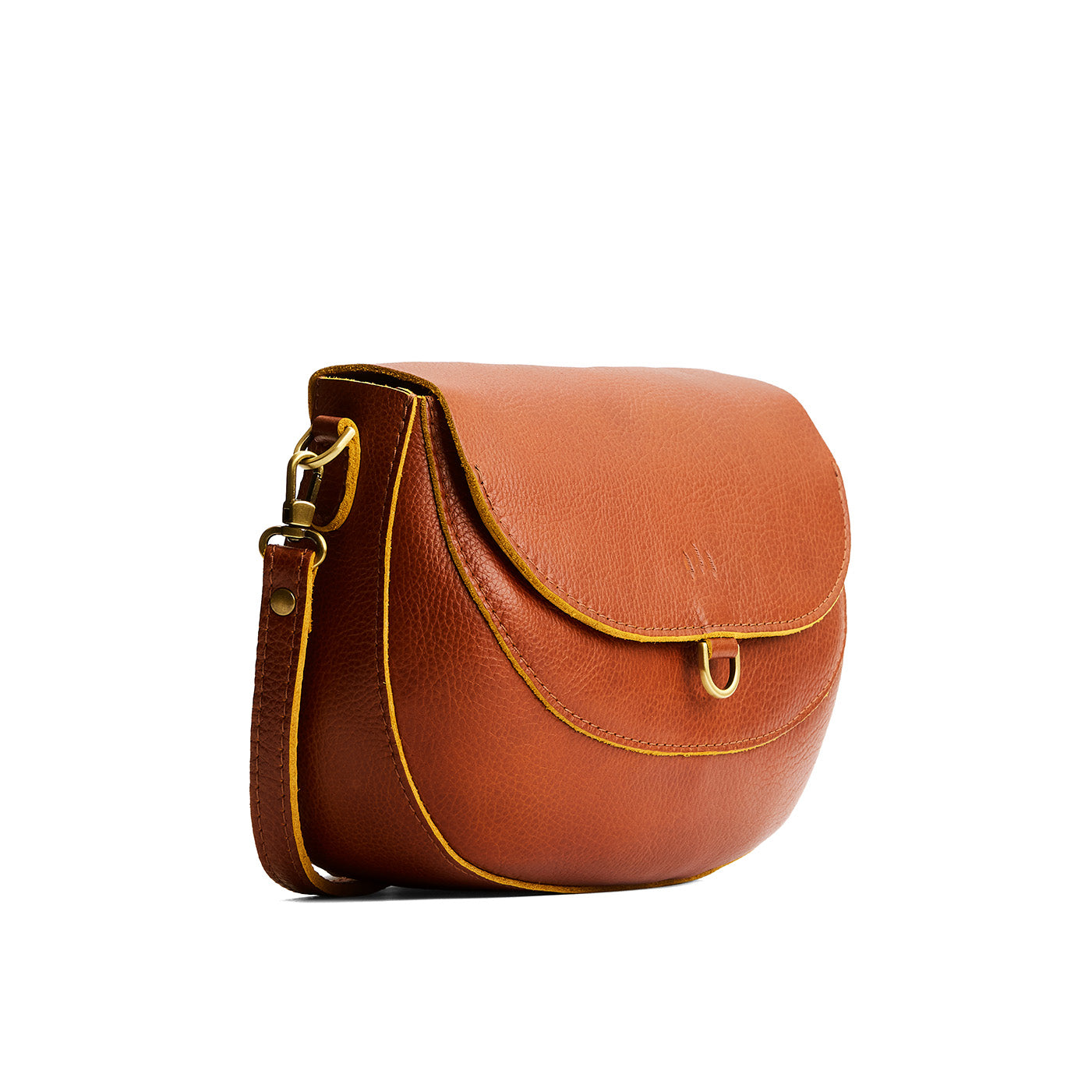 Sienna*Large | Leather Crossbody with a flap and magnetic closure
