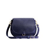 Cobalt Small | Petite leather Crossbody with a flap and magnetic closure