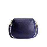 Cobalt Small | Petite leather Crossbody with a flap and magnetic closure