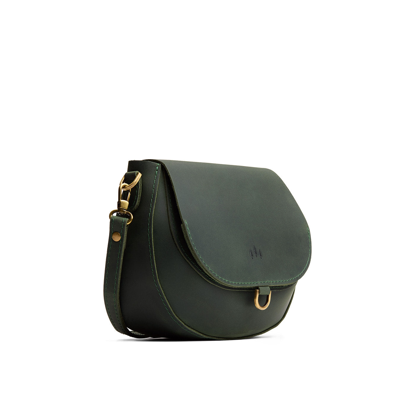 Evergreen*Small | Petite leather Crossbody with a flap and magnetic closure