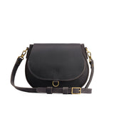 Full Moon Small | Petite leather Crossbody with a flap and magnetic closure