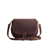 Moose Small | Petite leather Crossbody with a flap and magnetic closure