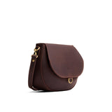 Moose Small | Petite leather Crossbody with a flap and magnetic closure