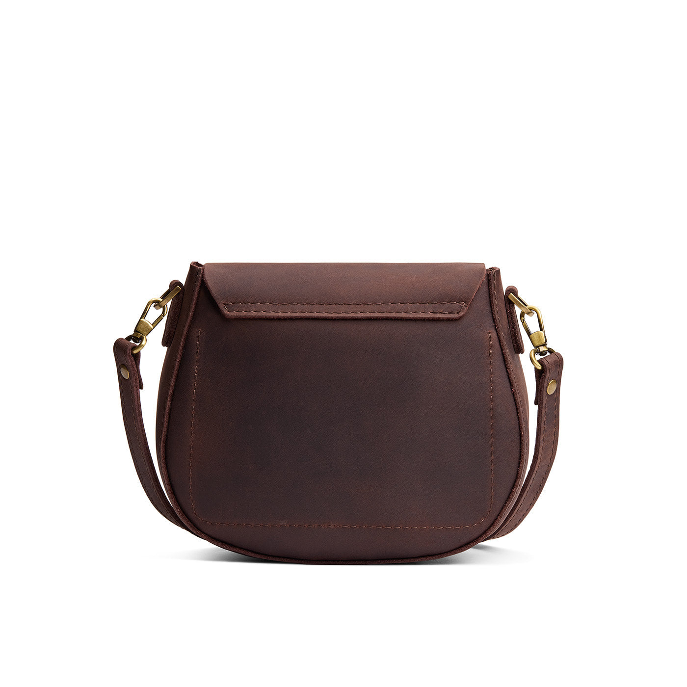 Moose*Small | Petite leather Crossbody with a flap and magnetic closure