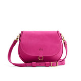 Royalty Small | Petite leather Crossbody with a flap and magnetic closure