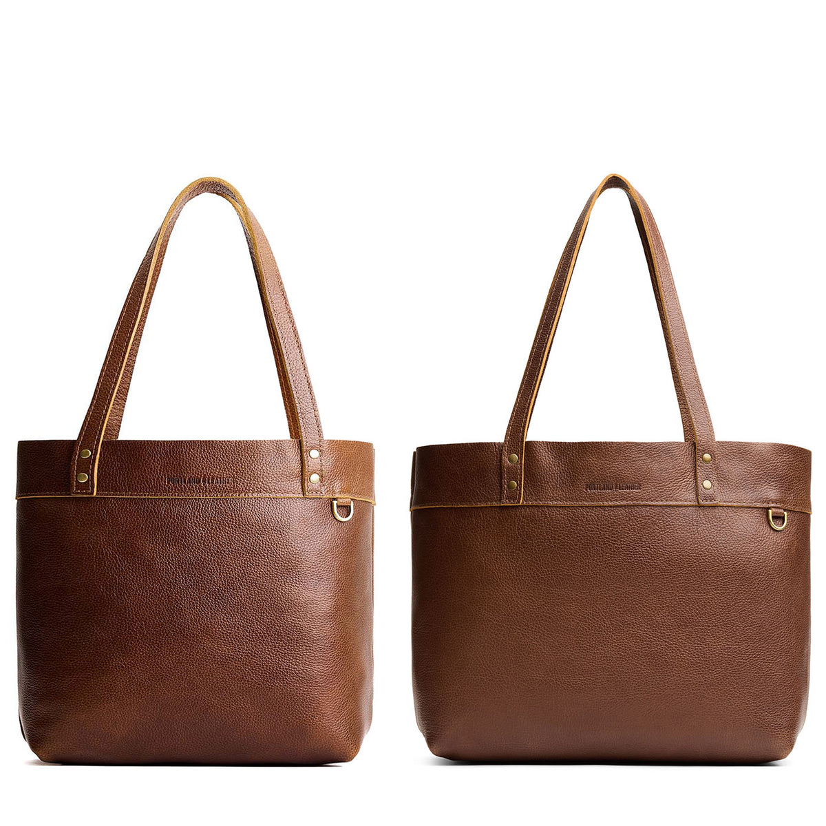 Asheville | Side by side comparison of both sizes of the Montana Tote