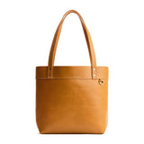 Mango Medium Classic  | Leather tote bag with riveted straps and exterior key loop