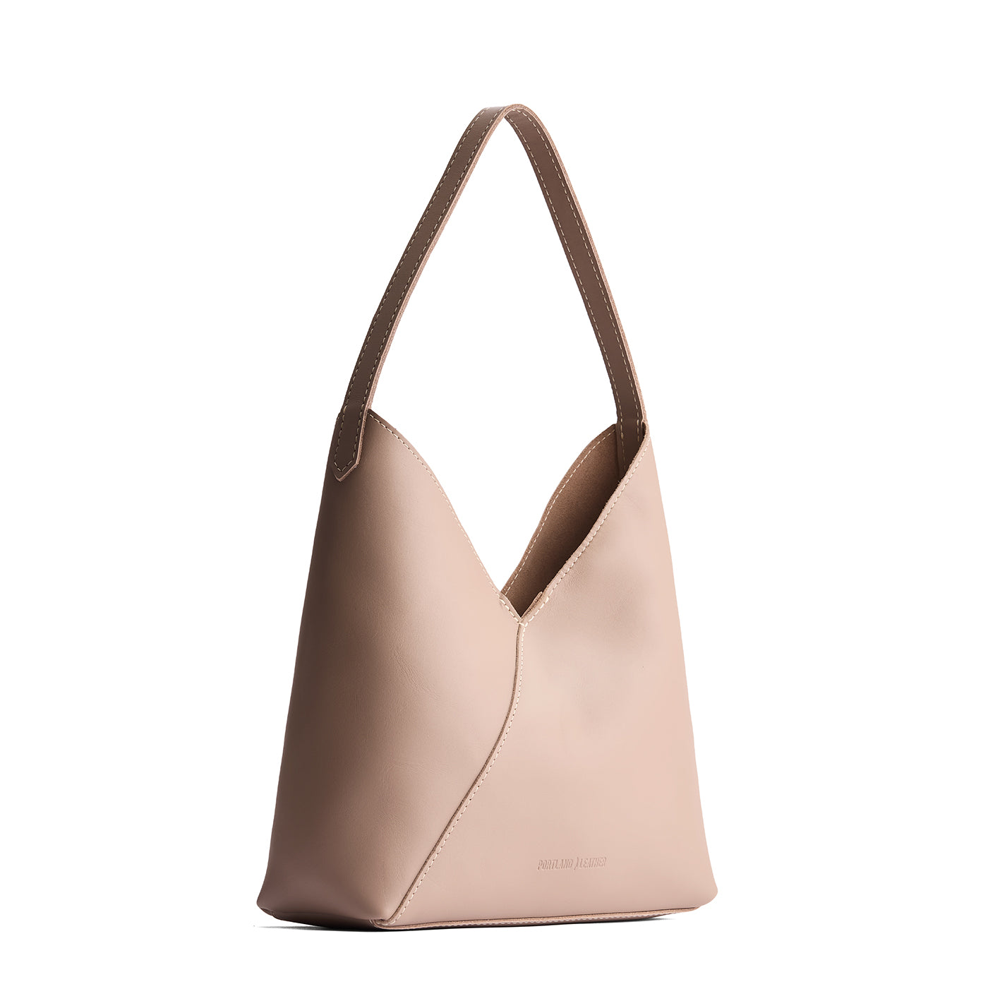 Stone*Large | Mid-size shoulder bag with magnetic snap closure