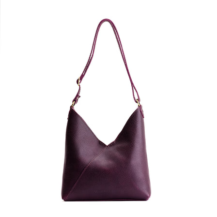 Plum*Oversized | Large shoulder bag with magnetic snap closure