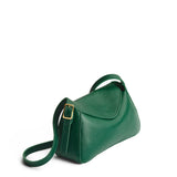 Bacalar Small | Leather Crossbody with a flap and magnetic closure