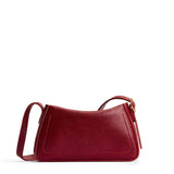 Chili Red Small | Leather Crossbody with a flap and magnetic closure